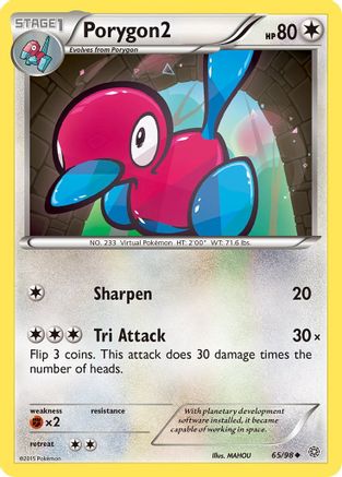 Porygon2 (65/98) Reverse Holofoil [XY: Ancient Origins] Pokemon Single Pokémon