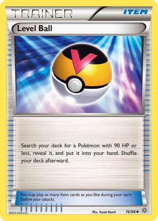 Level Ball (76/98) Reverse Holofoil [XY: Ancient Origins] Pokemon Single Pokémon