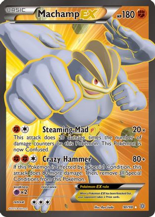 Machamp EX (90 Full Art) (/98) Holofoil [XY: Ancient Origins] Pokemon Single Pokémon