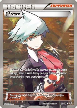 Steven (Full Art) (95/98) Holofoil [XY: Ancient Origins] Pokemon Single Pokémon