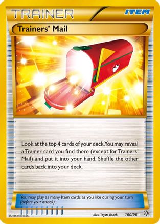 Trainers' Mail (Secret) (100/98) Holofoil [XY: Ancient Origins] Pokemon Single Pokémon