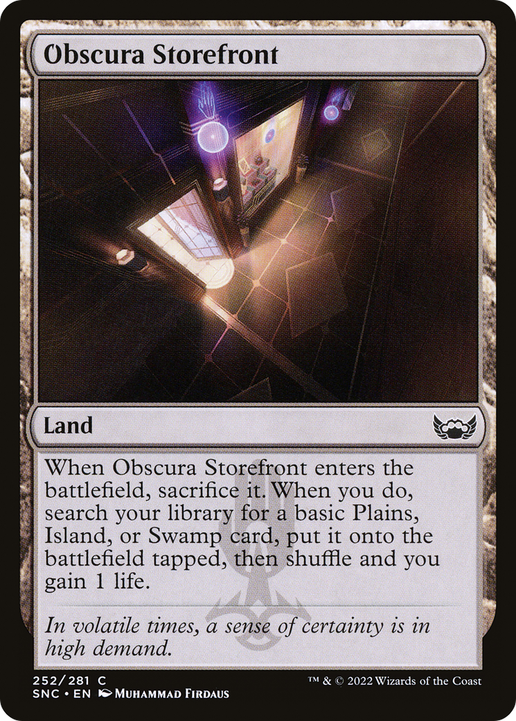 Obscura Storefront (SNC-252) [Streets of New Capenna] MTG Single Wizards of the Coast