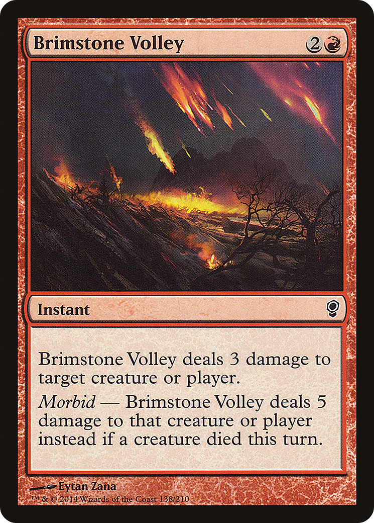 Brimstone Volley (CNS-138) [Conspiracy] Foil MTG Single Wizards of the Coast