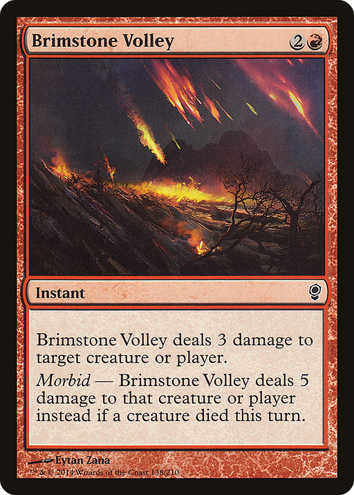 Brimstone Volley (CNS-138) [Conspiracy] MTG Single Wizards of the Coast