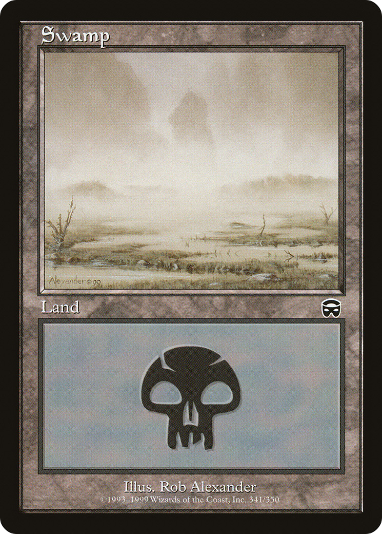 Swamp (MMQ-341) [Mercadian Masques] MTG Single Wizards of the Coast
