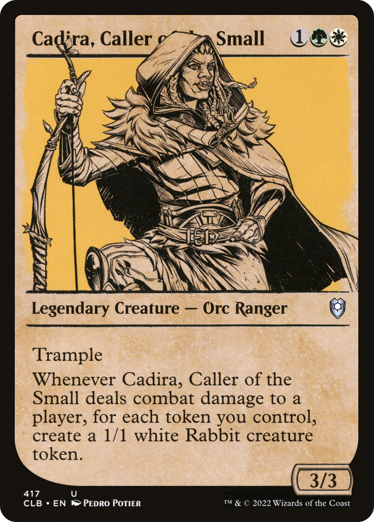 Cadira, Caller of the Small (CLB-417) [Commander Legends: Battle for Baldur's Gate] (Showcase) Foil MTG Single Wizards of the Coast