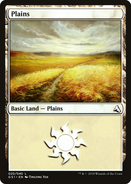 Plains (GS1-020) [Misc] Global Series Jiang Yanggu & Mu Yanling MTG Single Wizards of the Coast