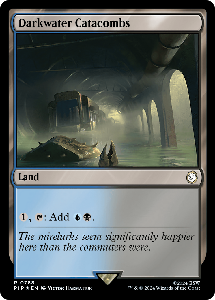 Darkwater Catacombs (Surge Foil) (PIP-788) [Fallout] Foil MTG Single Wizards of the Coast