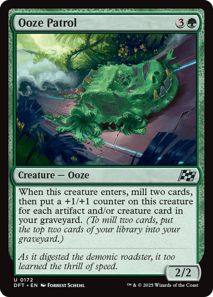 Ooze Patrol (DFT-172) [Aetherdrift] Foil MTG Single Wizards of the Coast