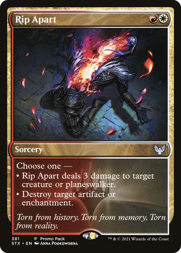 Rip Apart (PPSTX-381) [Strixhaven: School of Mages] MTG Single Wizards of the Coast
