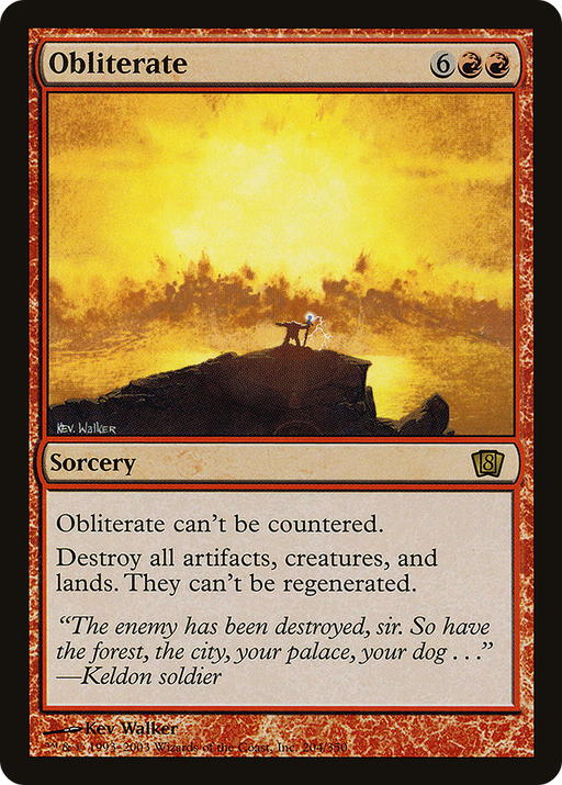 Obliterate (8ED-204) [8th Edition] Foil MTG Single Wizards of the Coast