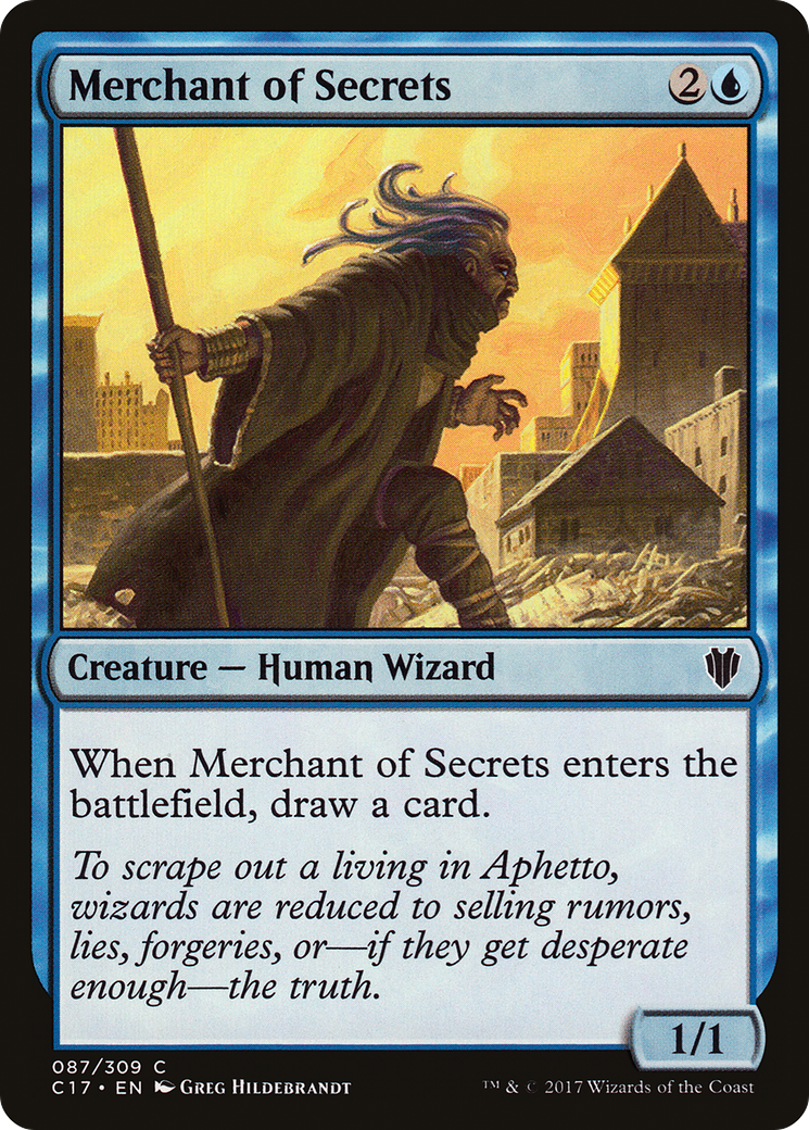 Merchant of Secrets (C17-087) [Commander 2017] MTG Single Wizards of the Coast