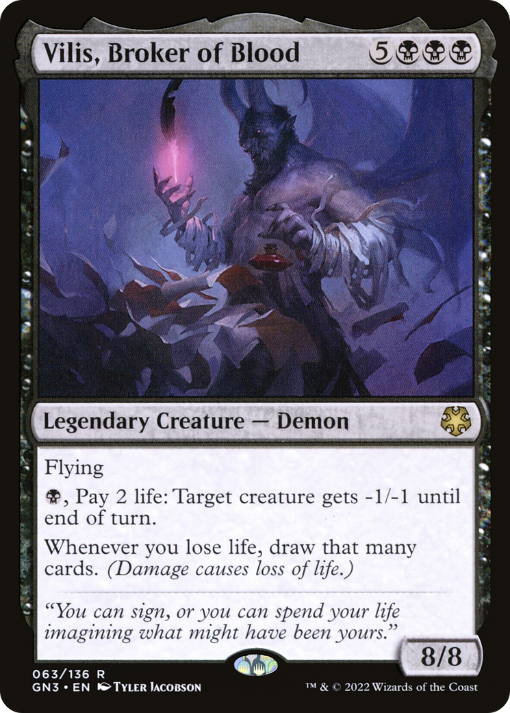 Vilis, Broker of Blood (GN3-063) [Misc] Game Night: Free-for-All MTG Single Wizards of the Coast