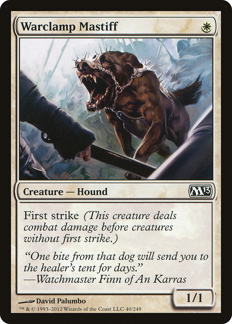 Warclamp Mastiff (M13-040) [Magic 2013] Foil MTG Single Wizards of the Coast