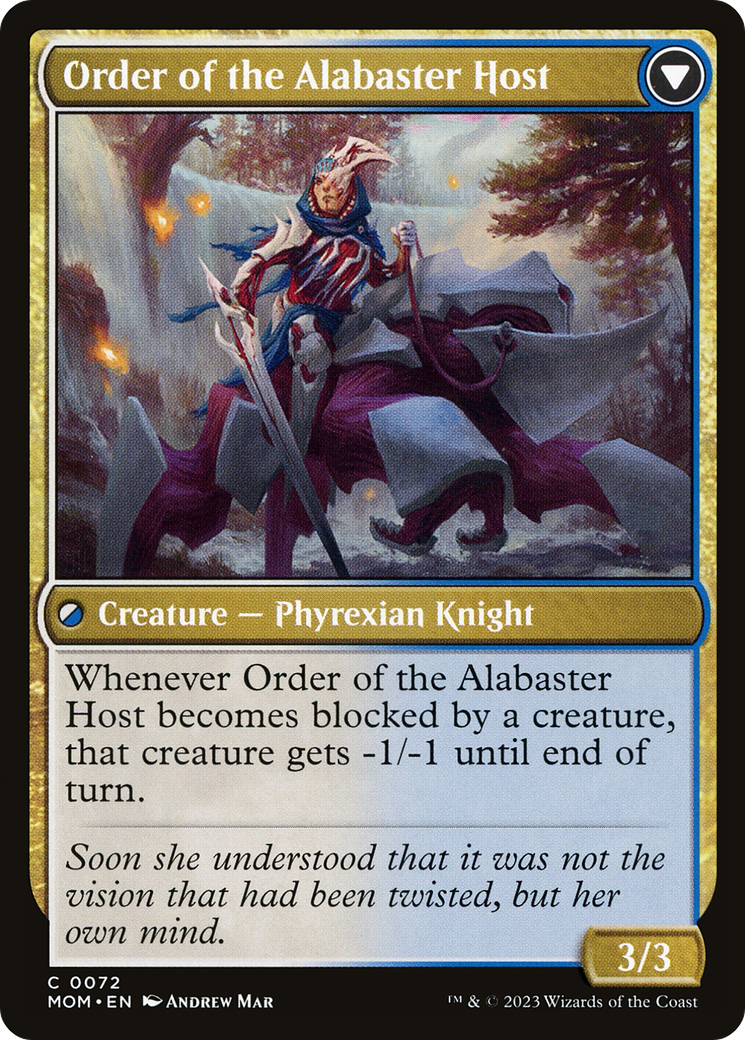 Order of the Mirror // Order of the Alabaster Host (MOM-072) [March of the Machine] Foil MTG Single Wizards of the Coast