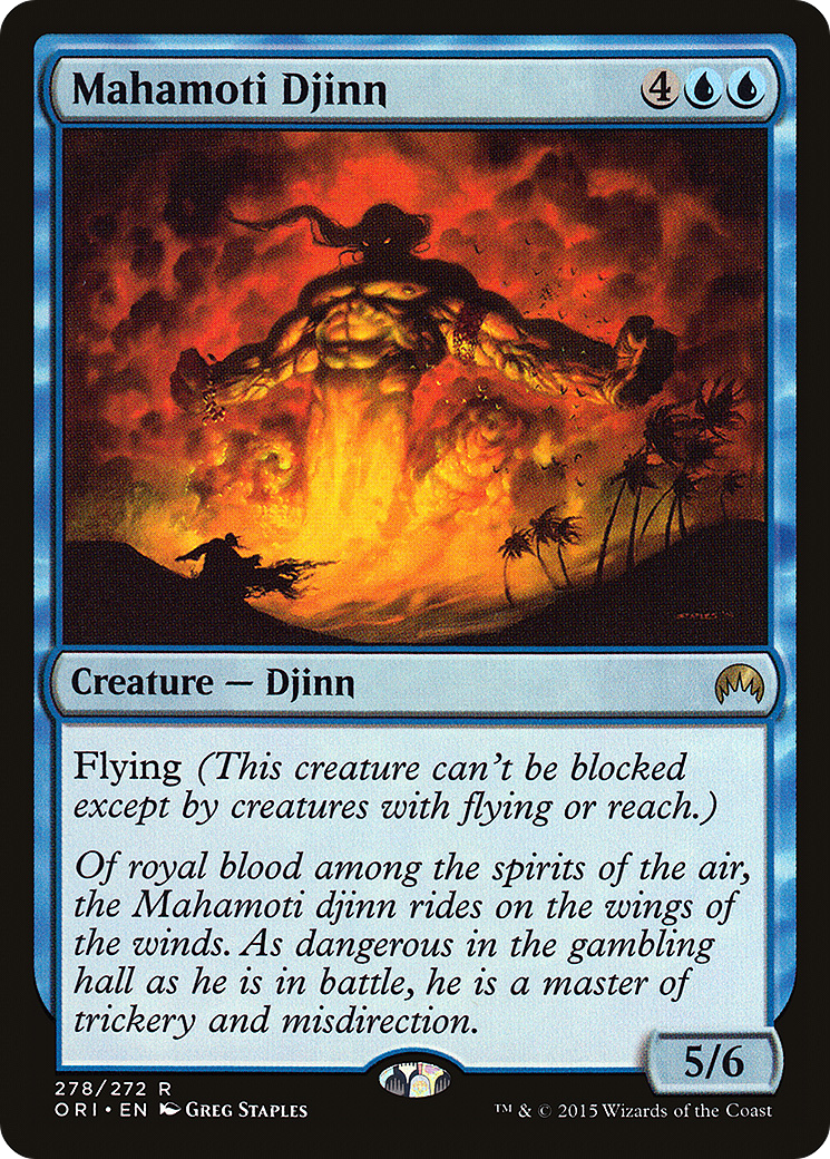 Mahamoti Djinn [Magic Origins] MTG Single Magic: The Gathering   