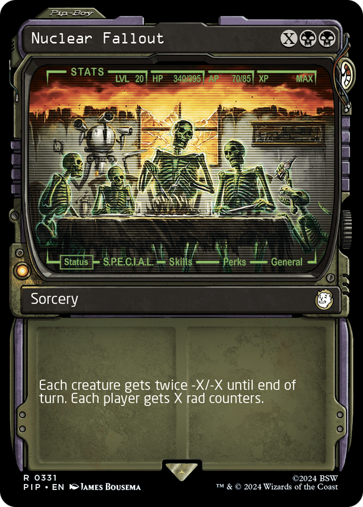Nuclear Fallout (PIP-331) [Fallout] (Showcase) Foil MTG Single Wizards of the Coast