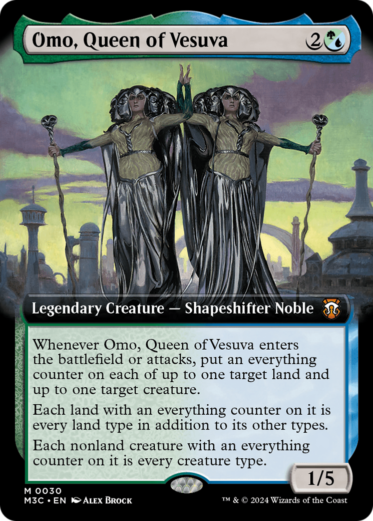 Omo, Queen of Vesuva (M3C-030) [Modern Horizons 3 Commander] (Extended Art) MTG Single Modern Horizons 3 Commander