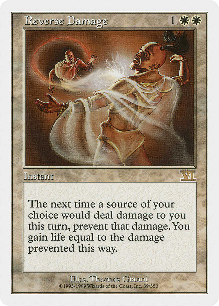 Reverse Damage (6ED-039) [Classic Sixth Edition] MTG Single Wizards of the Coast