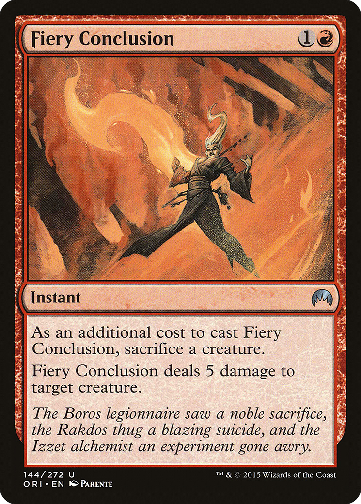 Fiery Conclusion [Magic Origins] MTG Single Magic: The Gathering   