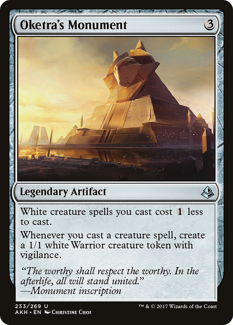 Oketra's Monument (AKH-233) [Amonkhet] MTG Single Wizards of the Coast