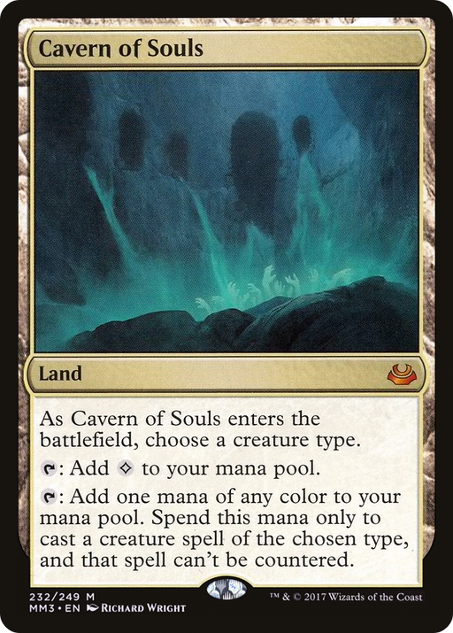 Cavern of Souls (MM3-232) [Modern Masters 2017] Foil MTG Single Wizards of the Coast