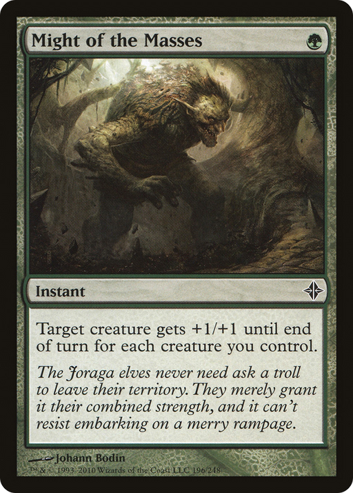 Might of the Masses (ROE-196) [Rise of the Eldrazi] MTG Single Wizards of the Coast
