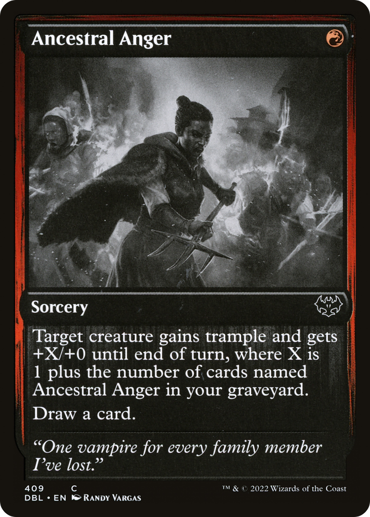 Ancestral Anger (DBL-409) [Innistrad: Double Feature] Foil MTG Single Wizards of the Coast