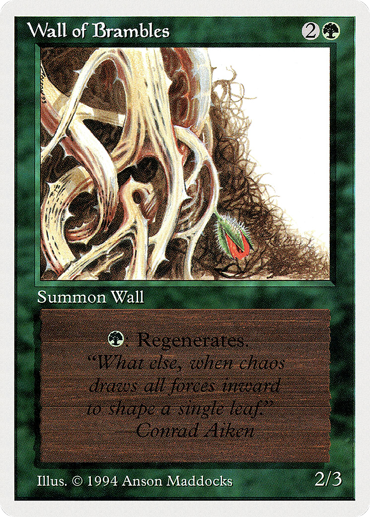 Wall of Brambles (SUM-224) [Misc] Summer Magic / Edgar MTG Single Wizards of the Coast