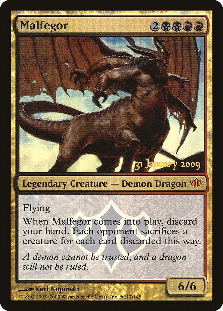 Malfegor (PRE-117) [Conflux Promos] Foil MTG Single Wizards of the Coast