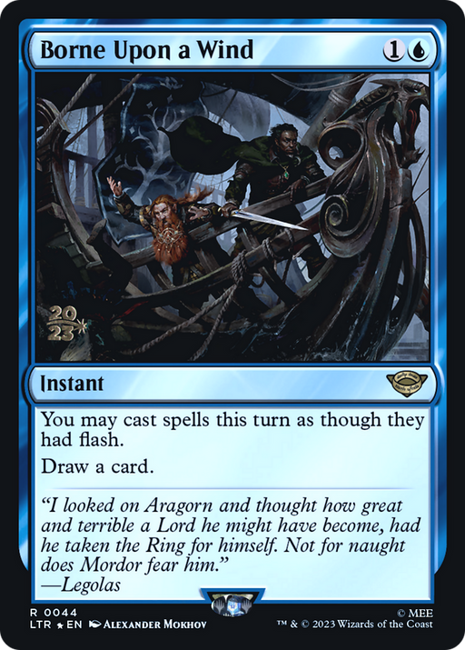 Borne Upon a Wind (PRE-044) [Tales of Middle-earth Promos] Foil MTG Single Wizards of the Coast