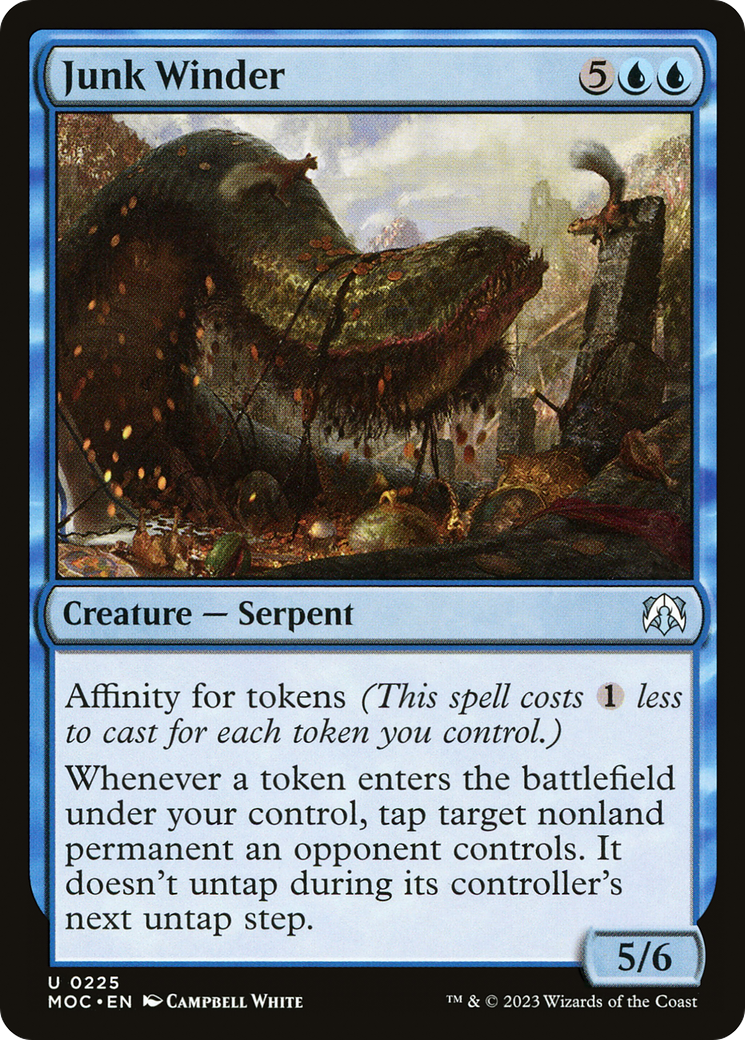 Junk Winder (MOC-225) [March of the Machine Commander] MTG Single Wizards of the Coast