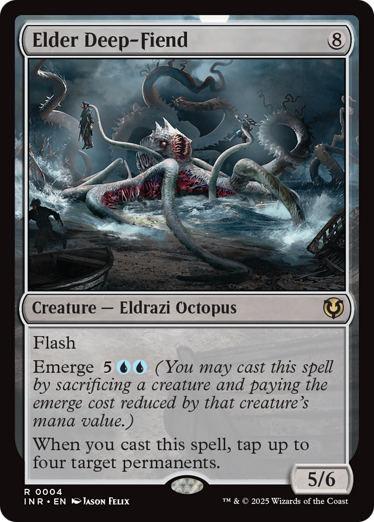 Elder Deep-Fiend (INR-004) [Innistrad Remastered] Foil MTG Single Wizards of the Coast