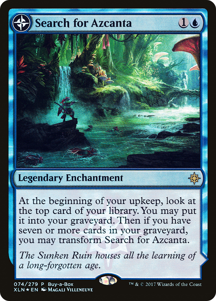 Search for Azcanta // Azcanta, the Sunken Ruin (Buy-A-Box) [Ixalan Treasure Chest] MTG Single Magic: The Gathering
