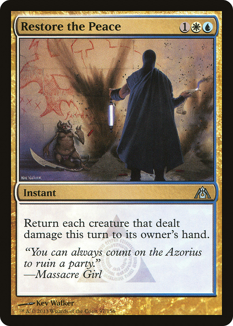 Restore the Peace (DGM-097) [Dragon's Maze] MTG Single Wizards of the Coast
