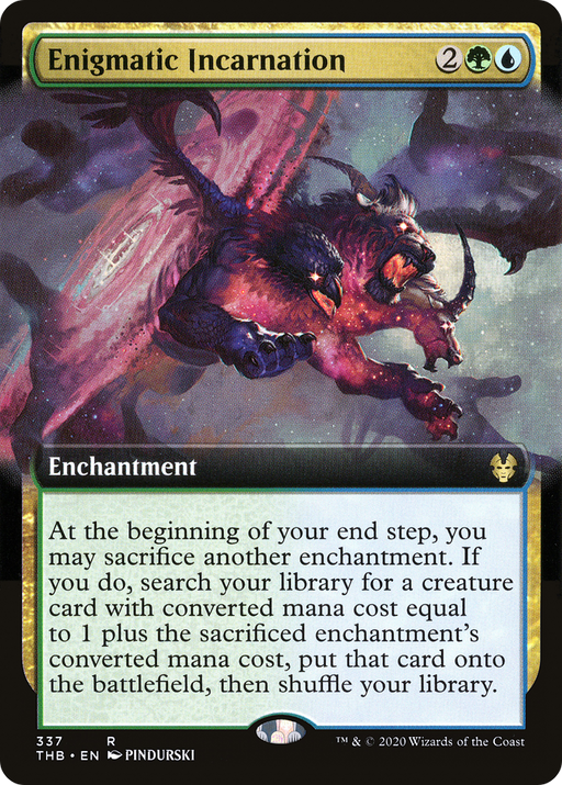 Enigmatic Incarnation (THB-337) [Theros Beyond Death] (Extended Art) MTG Single Wizards of the Coast