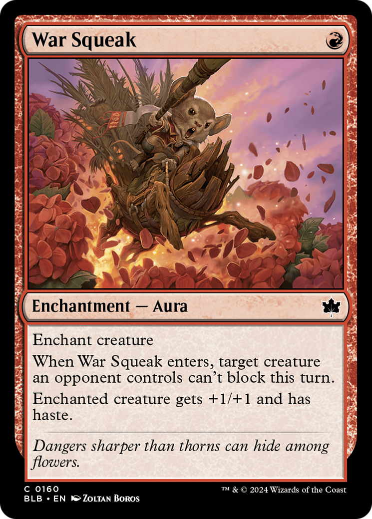War Squeak (BLB-160) [Bloomburrow] Foil MTG Single Wizards of the Coast