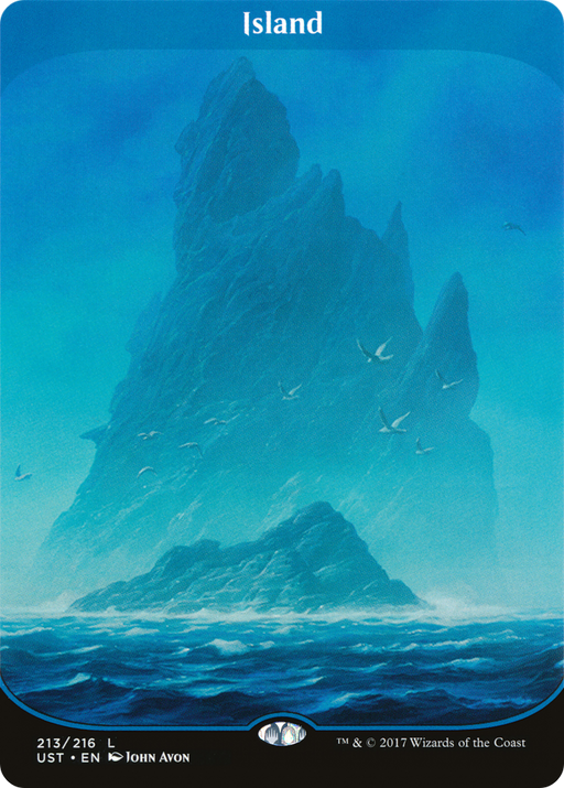 Island (UST-213) [Unstable] (Borderless) MTG Single Wizards of the Coast