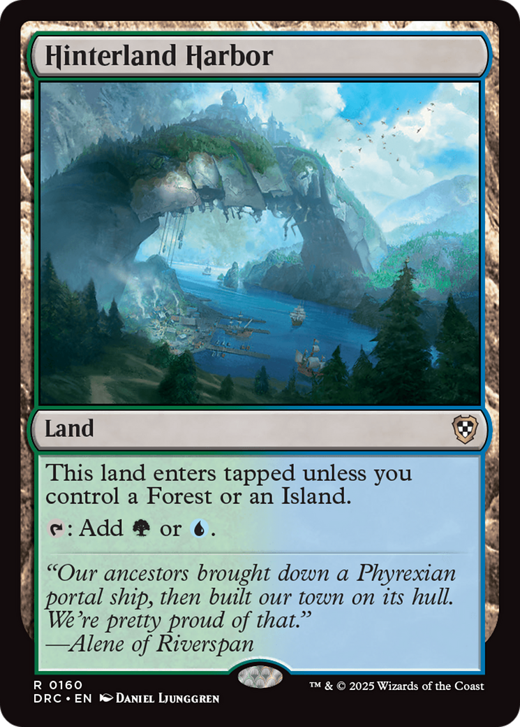 Hinterland Harbor (DRC-160) [Commander: Aetherdrift] MTG Single Wizards of the Coast