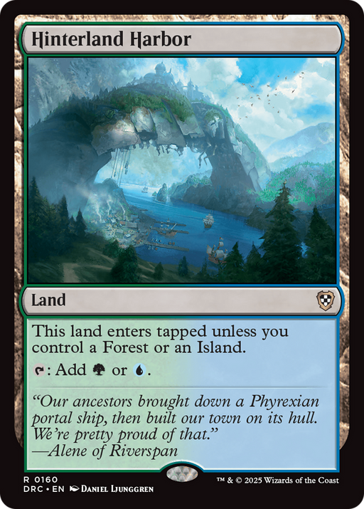Hinterland Harbor (DRC-160) [Commander: Aetherdrift] MTG Single Wizards of the Coast