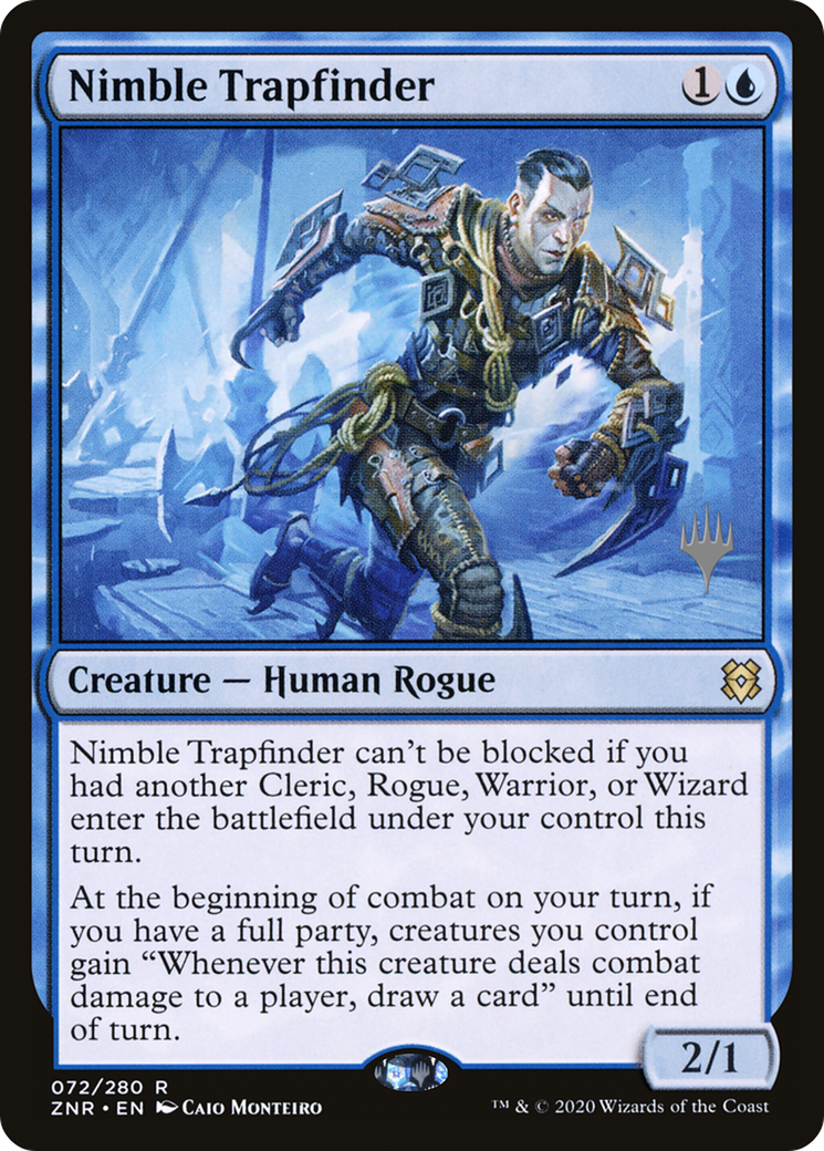 Nimble Trapfinder (PPZNR-72P) [Zendikar Rising Promos] Foil MTG Single Wizards of the Coast
