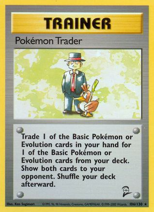 Pokemon Trader 106/130 [Vintage: Base Set 2] Pokemon Single Pokémon