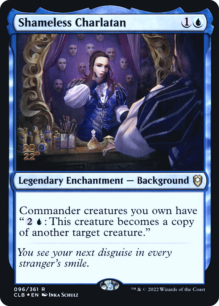 Shameless Charlatan (PRE-96S) [Battle for Baldur's Gate Promos] Foil MTG Single Wizards of the Coast