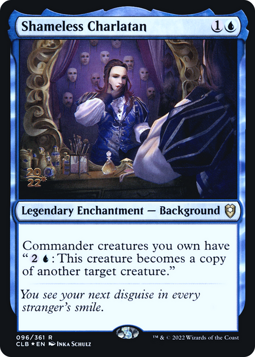Shameless Charlatan (PRE-96S) [Battle for Baldur's Gate Promos] Foil MTG Single Wizards of the Coast