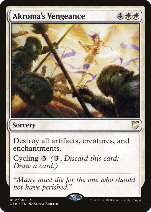Akroma's Vengeance (C18-062) [Commander 2018] MTG Single Wizards of the Coast