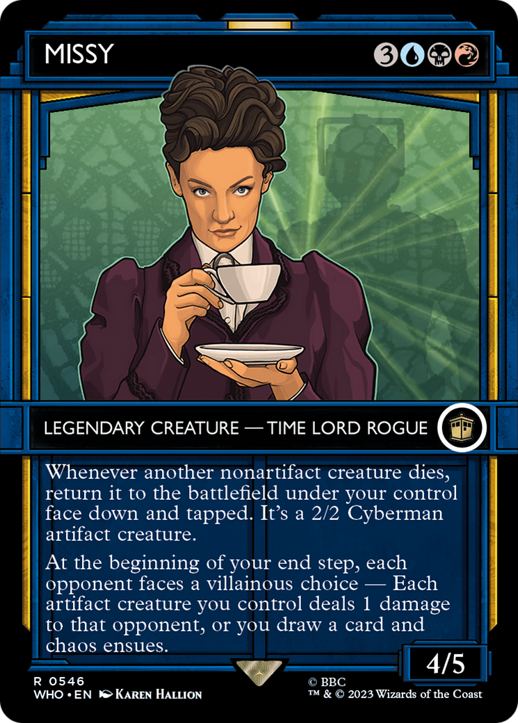 Missy (WHO-546) [Doctor Who] (Showcase) (Borderless) MTG Single Wizards of the Coast