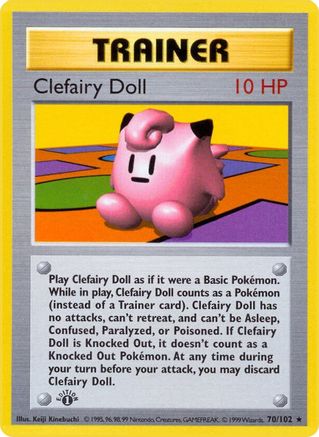 Clefairy Doll () 1st Edition [Vintage: Base Set Shadowless] Pokemon Single Pokémon