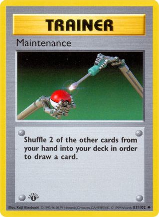 Maintenance (83) 1st Edition [Vintage: Base Set Shadowless] Pokemon Single Pokémon