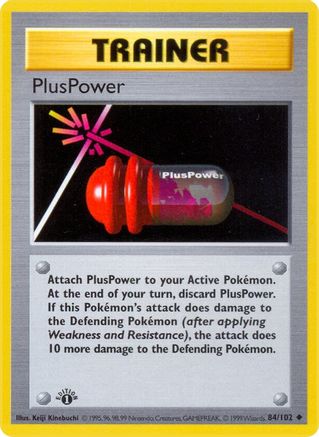 PlusPower (84) Unlimited [Vintage: Base Set Shadowless] Pokemon Single Pokémon