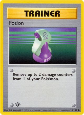 Potion (94) Unlimited [Vintage: Base Set Shadowless] Pokemon Single Pokémon